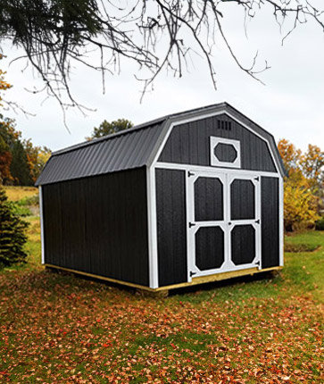 Lofted Barn Wooden - Yoder's Portable Buildings Indiana