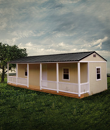 Side Cabin Painted - Yoder's Portable Buildings Indiana