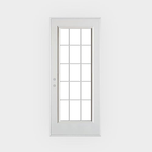Metal Exterior Door W/ 15-Light - Yoder's Portable Buildings