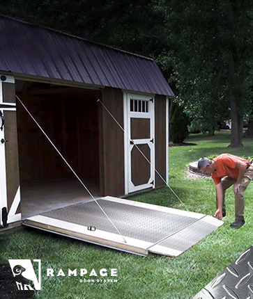 Rampage Door System - Yoder's Portable Buildings Indiana